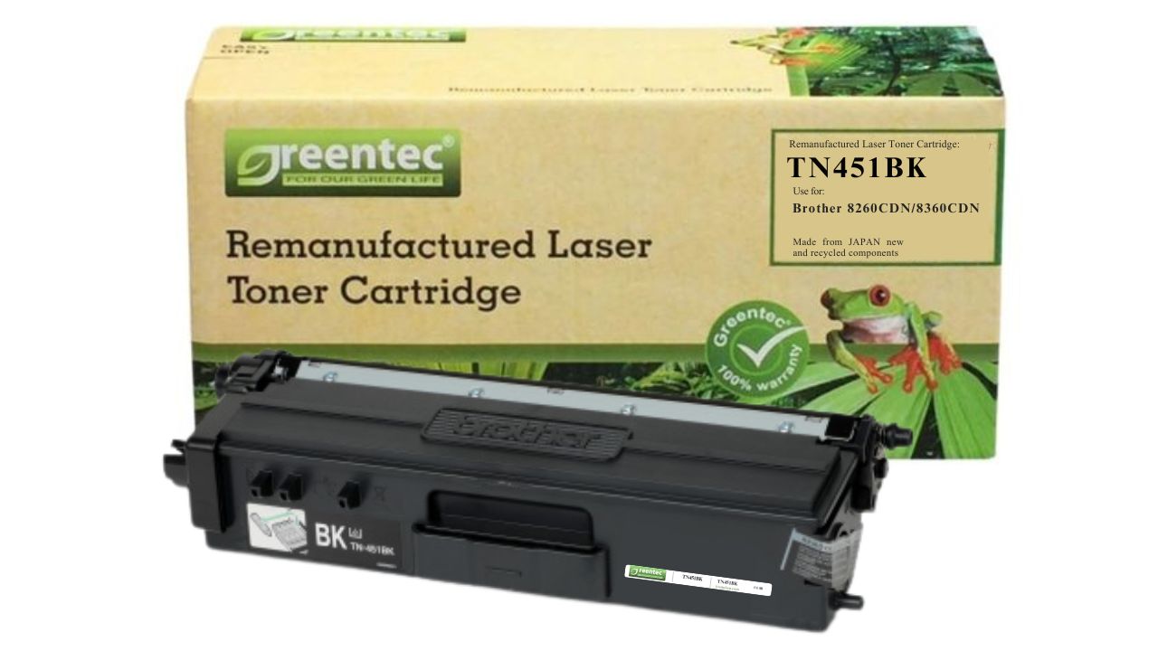 Mực in laser Greentec Brother TN451BK