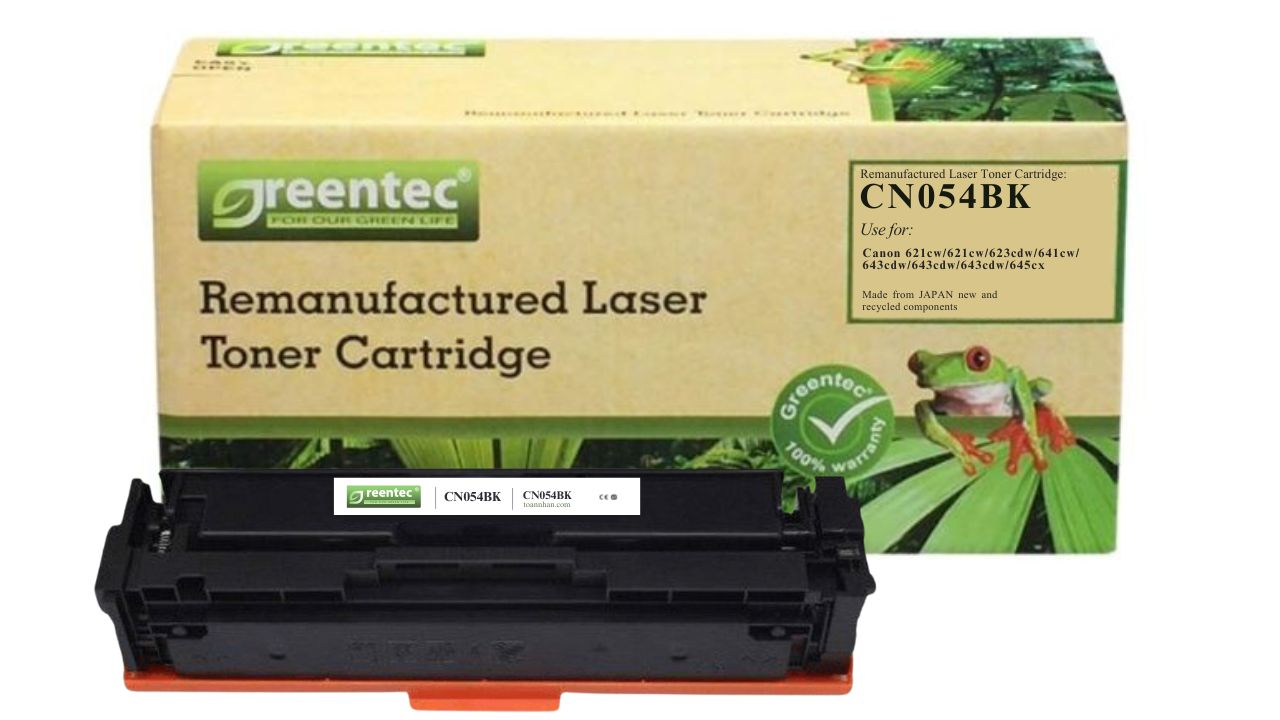 Mực in laser màu Greentec Canon CN054BK