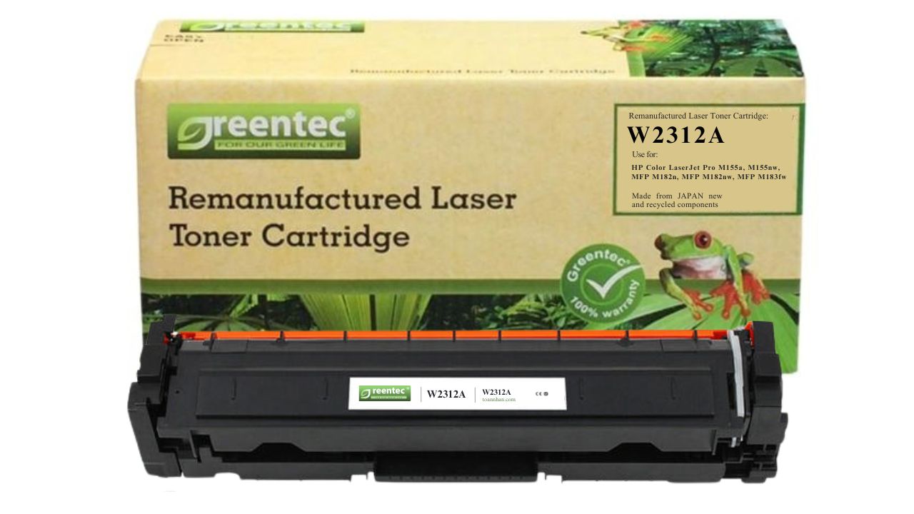 Mực in laser màu Greentec HP 215A (Vàng) W2312A