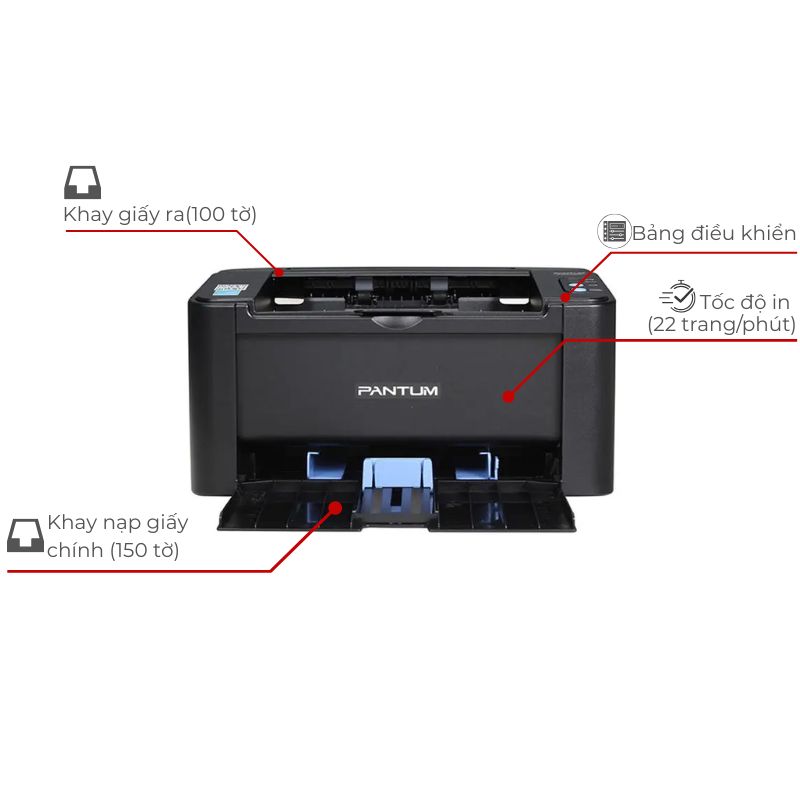 Máy in laser đen trắng PANTUM P2505W - Hình ảnh 2