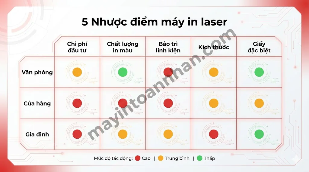 Ưu nhược điểm máy in laser 2025: Phân tích chi tiết cho văn phòng 10 Ưu nhược điểm máy in laser 2025: Phân tích chi tiết cho văn phòng