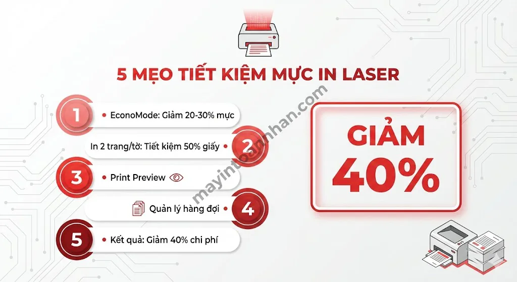 Hướng dẫn sử dụng máy in laser từ A-Z cho văn phòng 2025 5 Hướng dẫn sử dụng máy in laser từ A-Z cho văn phòng 2025