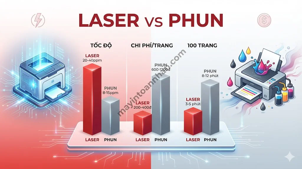 Ưu nhược điểm máy in laser 2025: Phân tích chi tiết cho văn phòng 9 Ưu nhược điểm máy in laser 2025: Phân tích chi tiết cho văn phòng