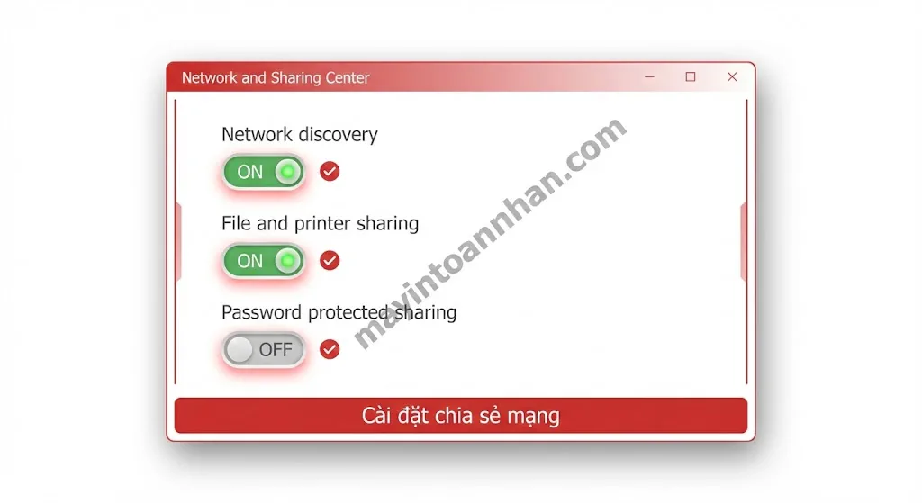 Cách chia sẻ máy in trong mạng nội bộ Win10/11 + Mac 2025 4 Cách chia sẻ máy in trong mạng nội bộ Win10/11 + Mac 2025