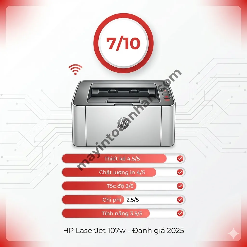 Review HP LaserJet 107w: Có nên mua năm 2025? Đánh giá thực tế 13 Review HP LaserJet 107w: Có nên mua năm 2025? Đánh giá thực tế