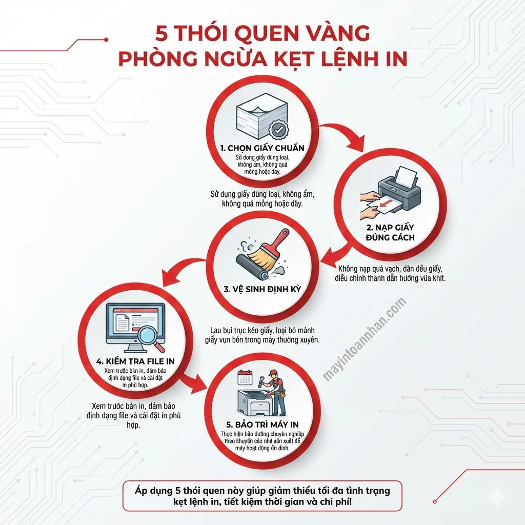 Máy In Bị Kẹt Lệnh In Không Nhận Lệnh: 5 Cách Fix Nhanh 2025 7 Máy In Bị Kẹt Lệnh In Không Nhận Lệnh: 5 Cách Fix Nhanh 2025