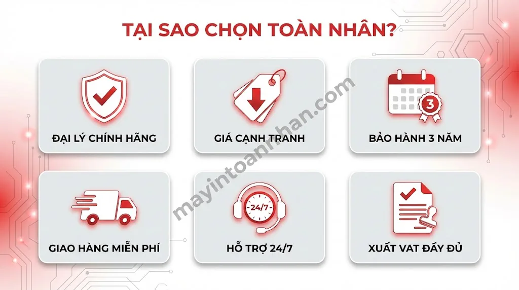 Báo giá máy in văn phòng mới nhất 12/2025- Giá tốt nhất Toàn Nhân 39 Báo giá máy in văn phòng mới nhất 12/2025- Giá tốt nhất Toàn Nhân