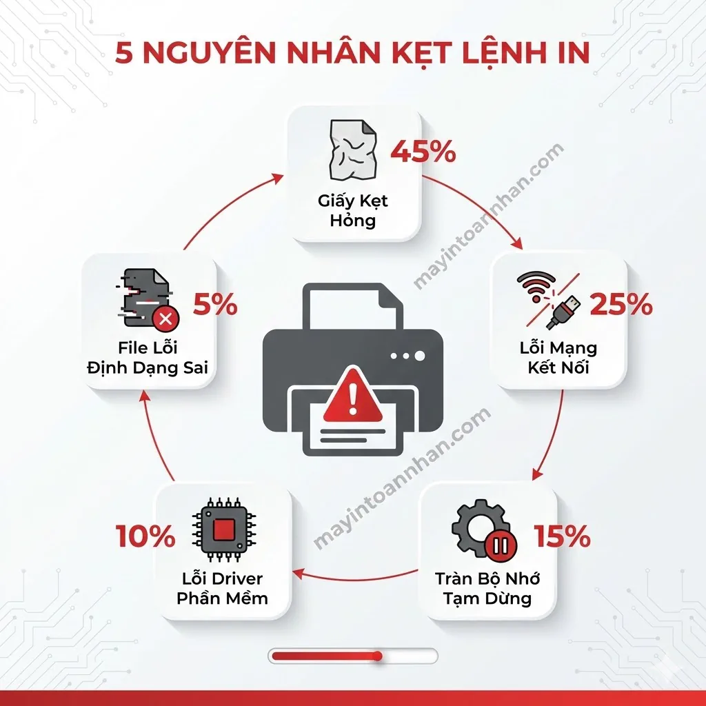 Máy In Bị Kẹt Lệnh In Không Nhận Lệnh: 5 Cách Fix Nhanh 2025 3 Máy In Bị Kẹt Lệnh In Không Nhận Lệnh: 5 Cách Fix Nhanh 2025