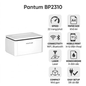 Máy in Máy in Pantum BP2310 – WiFi, Bluetooth, Laser Đen Trắng Giá Rẻ Nhất Phân Khúc