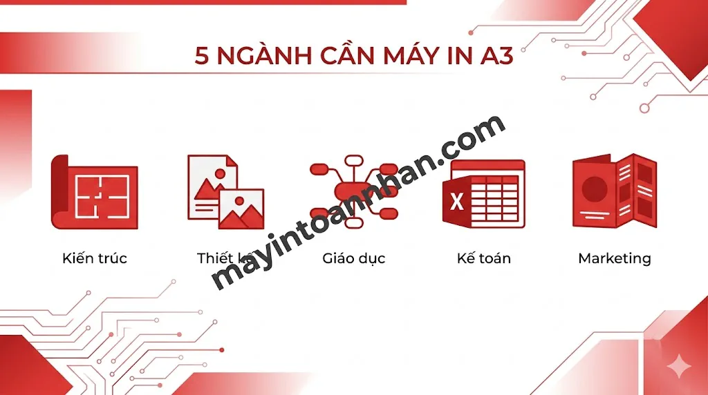 Máy in đa năng A3 A4 – So sánh khổ giấy 2025