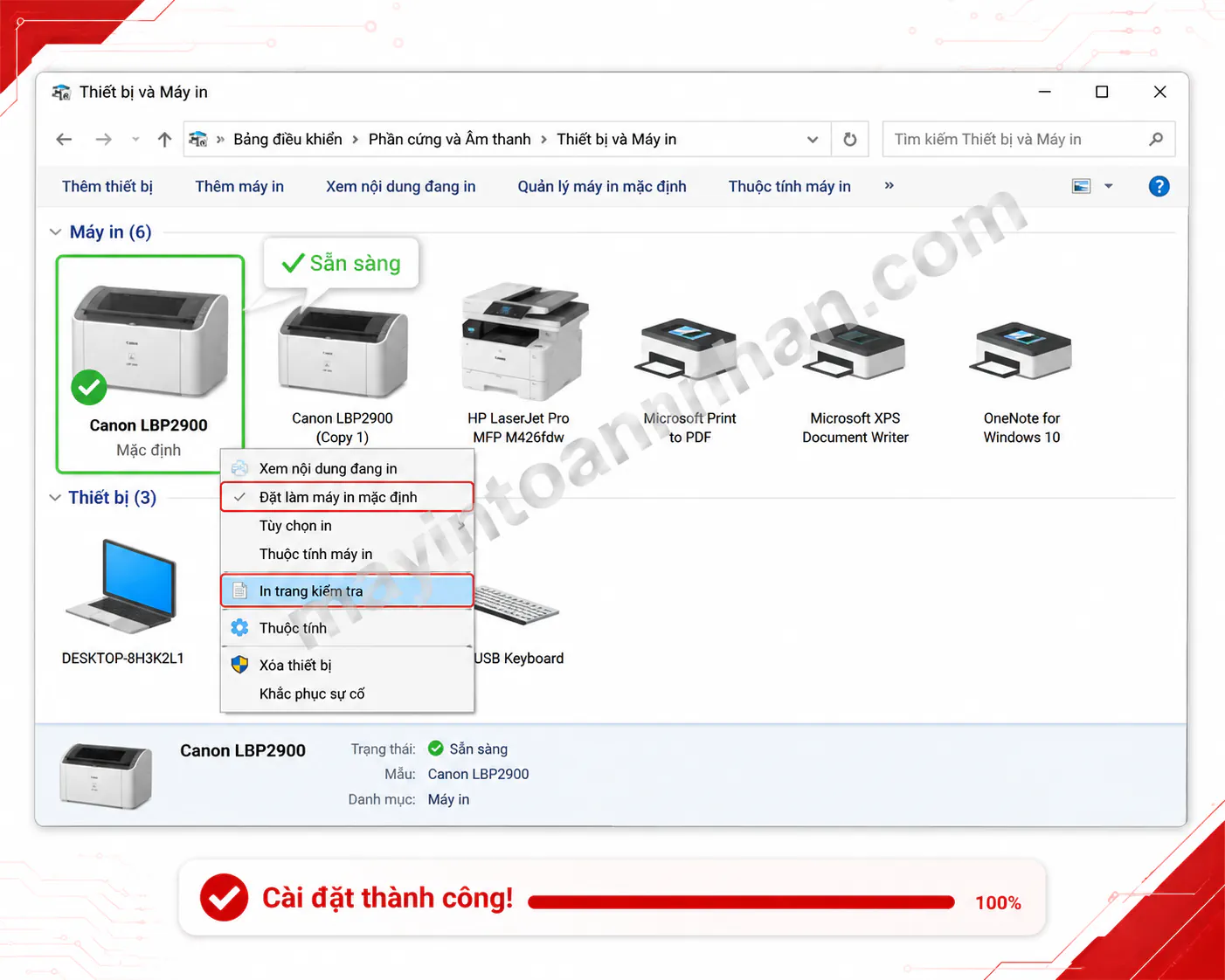 Cài Máy In Canon 2900 - Hướng dẫn chi tiết 2025 6 Cài Máy In Canon 2900 – Hướng dẫn chi tiết 2025