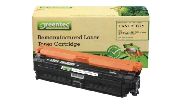Mực in laser màu Greentech Canon 322Y