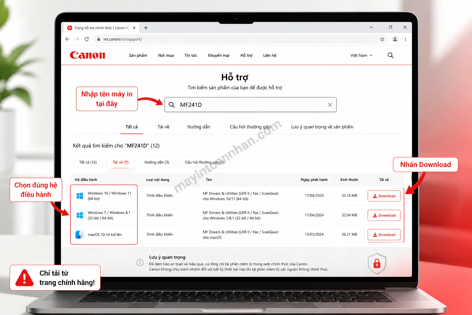 Driver Máy In Canon MF241D - Hướng dẫn chi tiết 2025 5 Driver Máy In Canon MF241D – Hướng dẫn chi tiết 2025