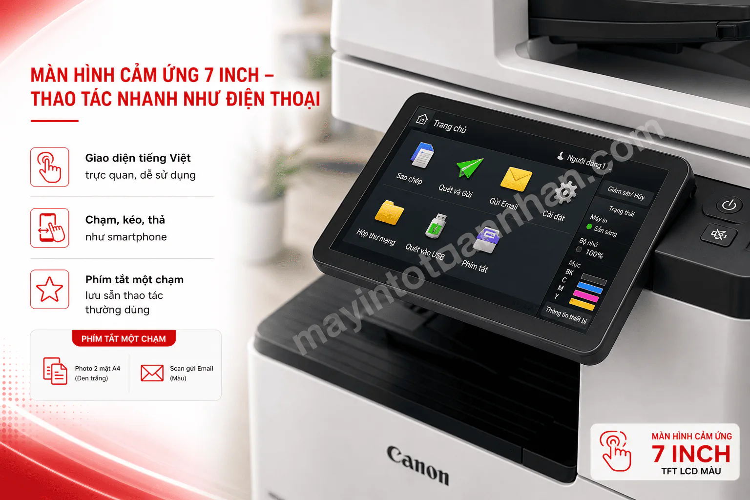 Máy in Máy Photocopy Canon iR 2925i – Đa Năng A3, Tiết Kiệm Chi Phí, Bảo Mật Cao