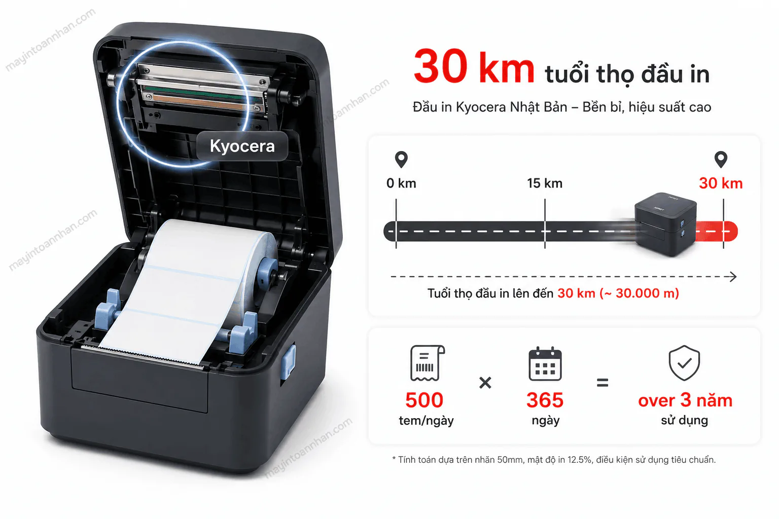 Máy in mã vạch HPRT D35E (USB + LAN)