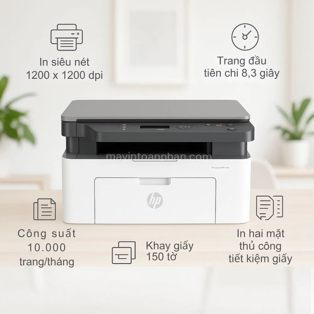 Hiệu Suất In Ấn Vượt Trội của HP 136w Laser MFP