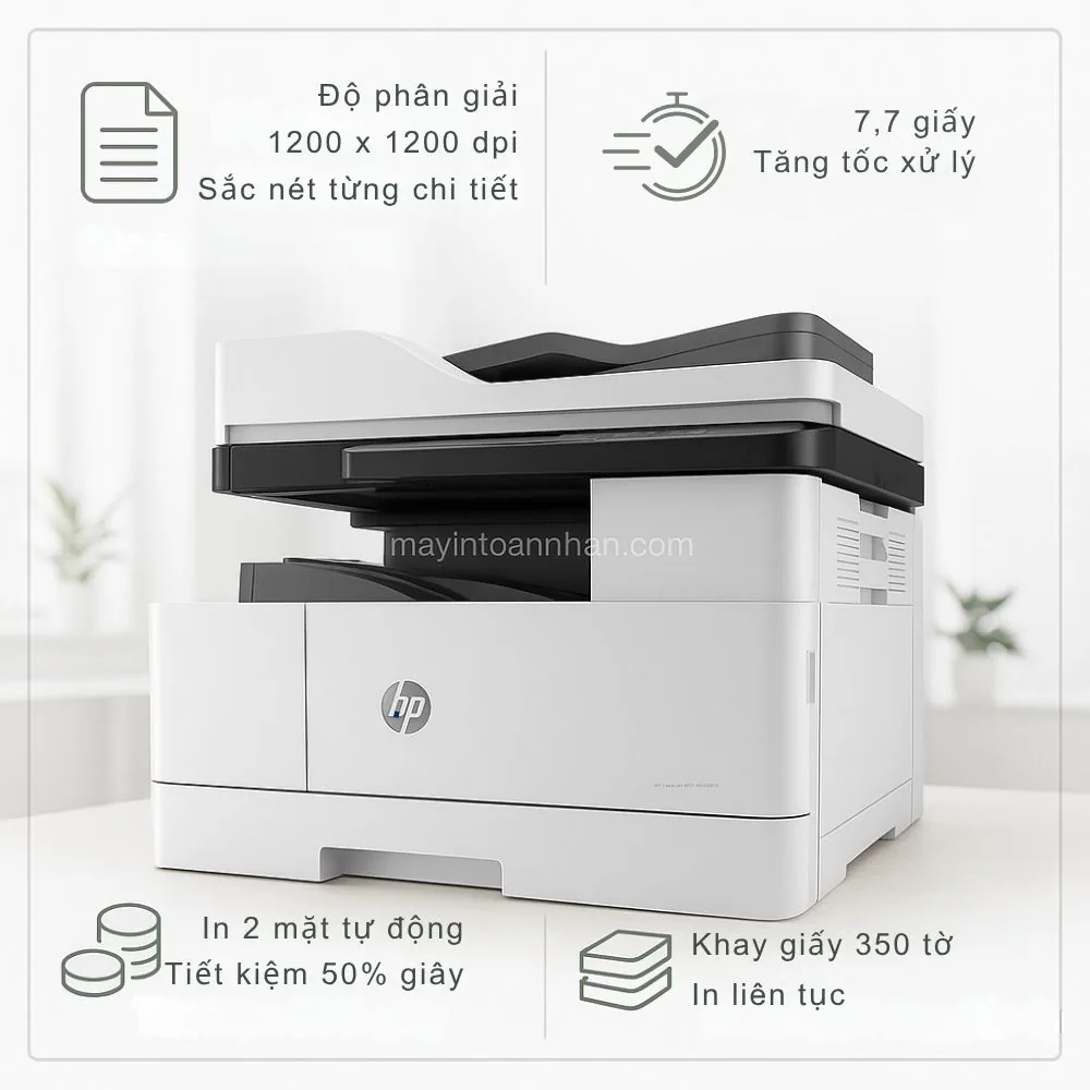 Hiệu suất in vượt trội của máy in hp laserjet mfp M440nda