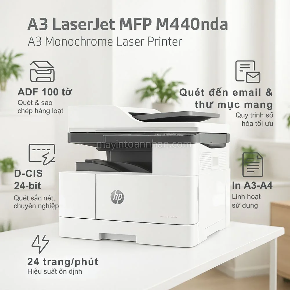 Tính Năng Đa Chức Năng Toàn Diện hp laserjet mfp m440nda