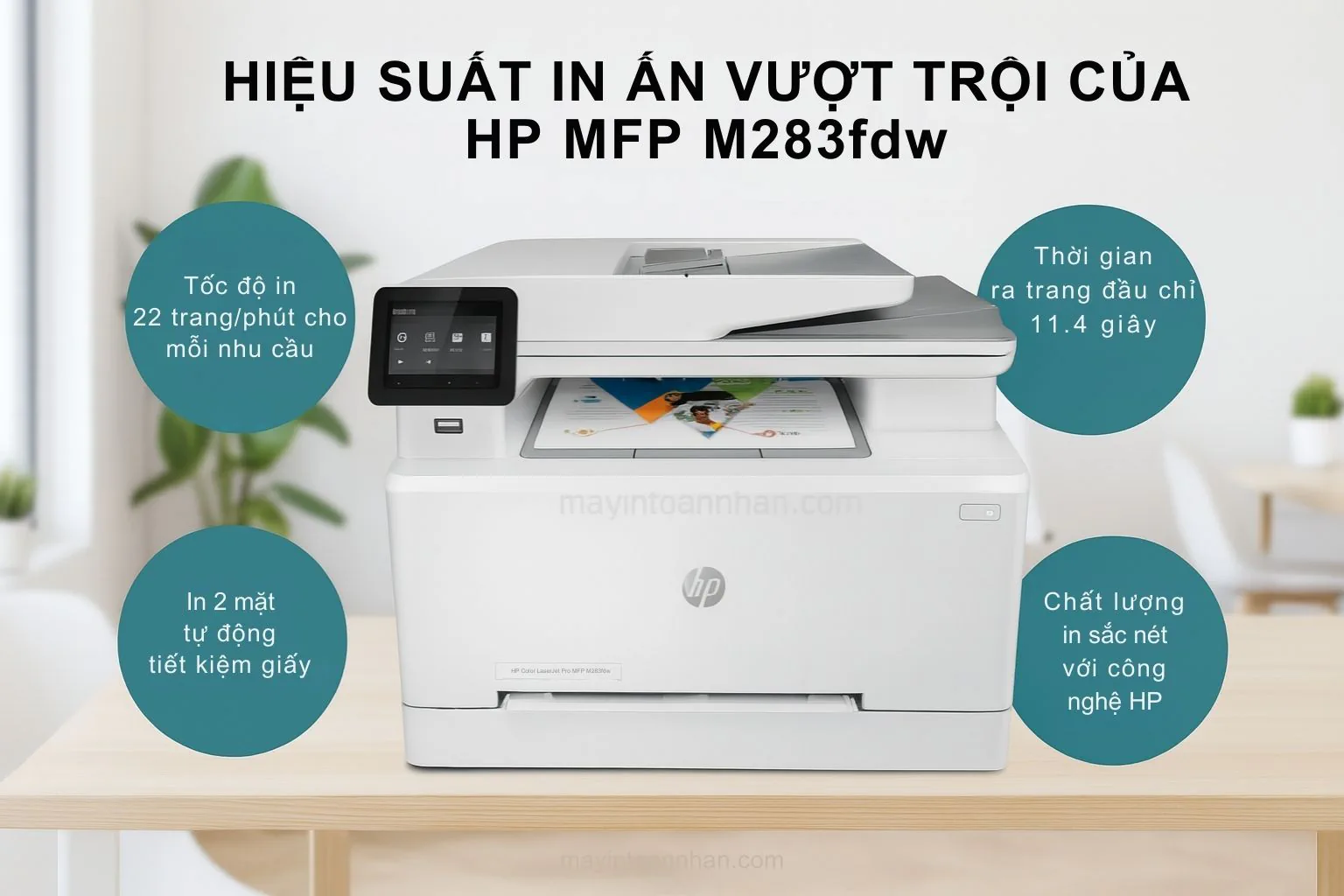 Hiệu Suất In Ấn Vượt Trội của HP MFP M283fdw