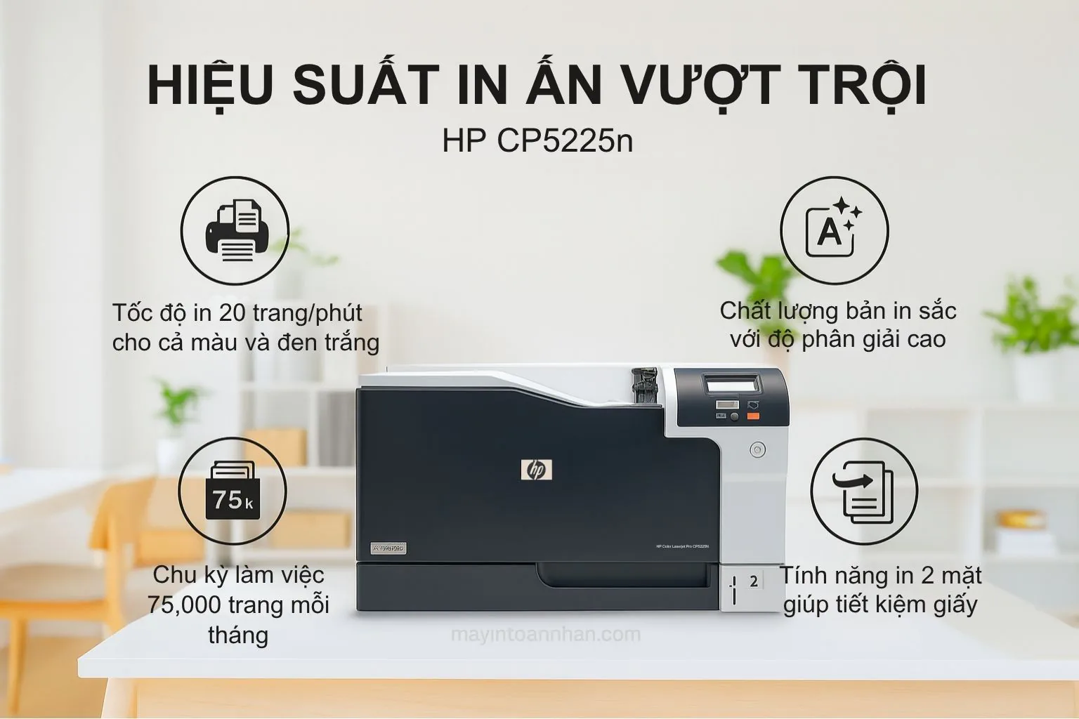 Hiệu Suất In Ấn Vượt Trội của HP CP5225n