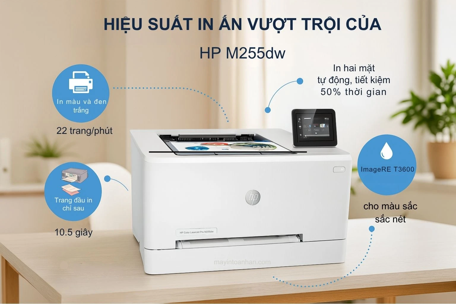 Hiệu Suất In Ấn Vượt Trội của HP LaserJet Pro 255dw
