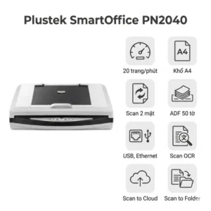 Máy Scan Plustek PN2040 - Scan 2 Mặt, Mạng LAN | Giá Tốt